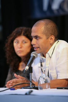 Lourdes Garcia et Luis Urquiza, producteurs du film EL VIAJE DE TEO (LE VOYAGE DE TEO) en conférence de presse